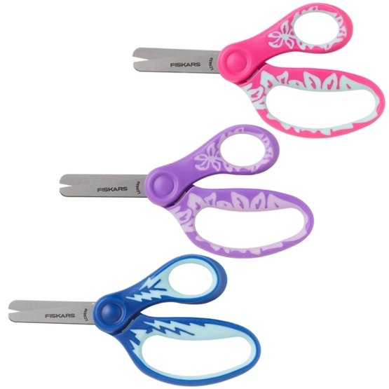 Softgrip® Blunt-tip Kids Scissors (5) Assorted Colours (9122019)